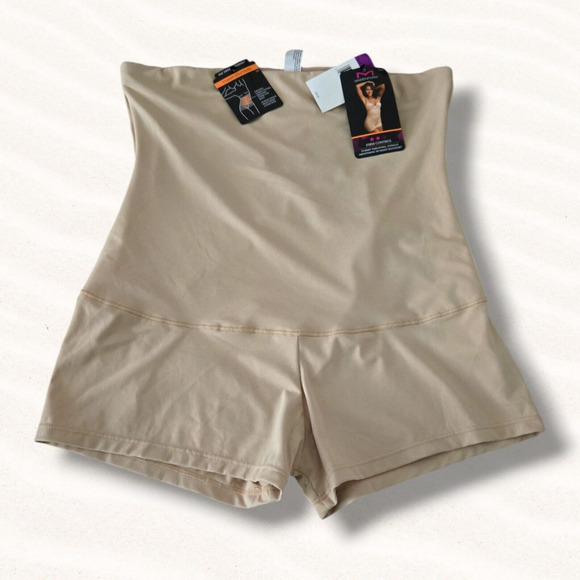 Maidenform Shaper BoyShort HiWaist Nude Firm Control Power 2107 size 2XL - Picture 1 of 4